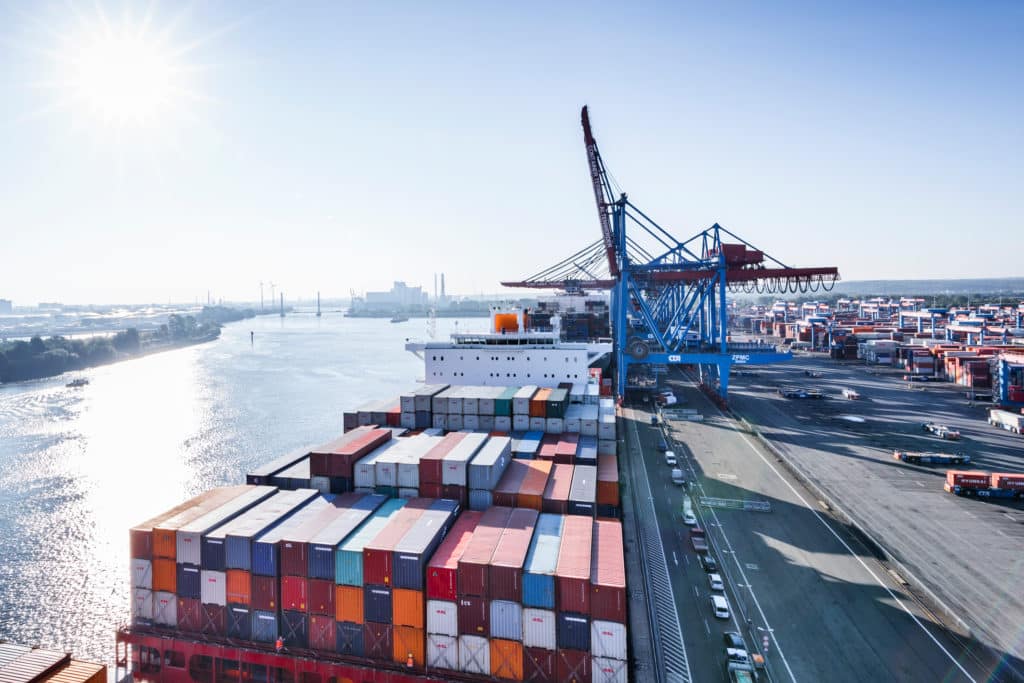 Drop of Container Traffic in Hamburg port