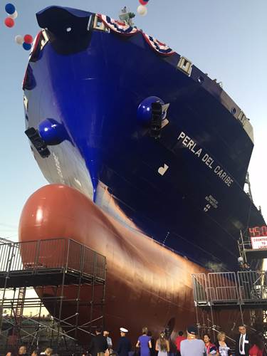 The World's 2nd LNG Container Ship to Launch