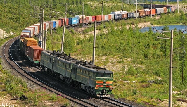 container train from London