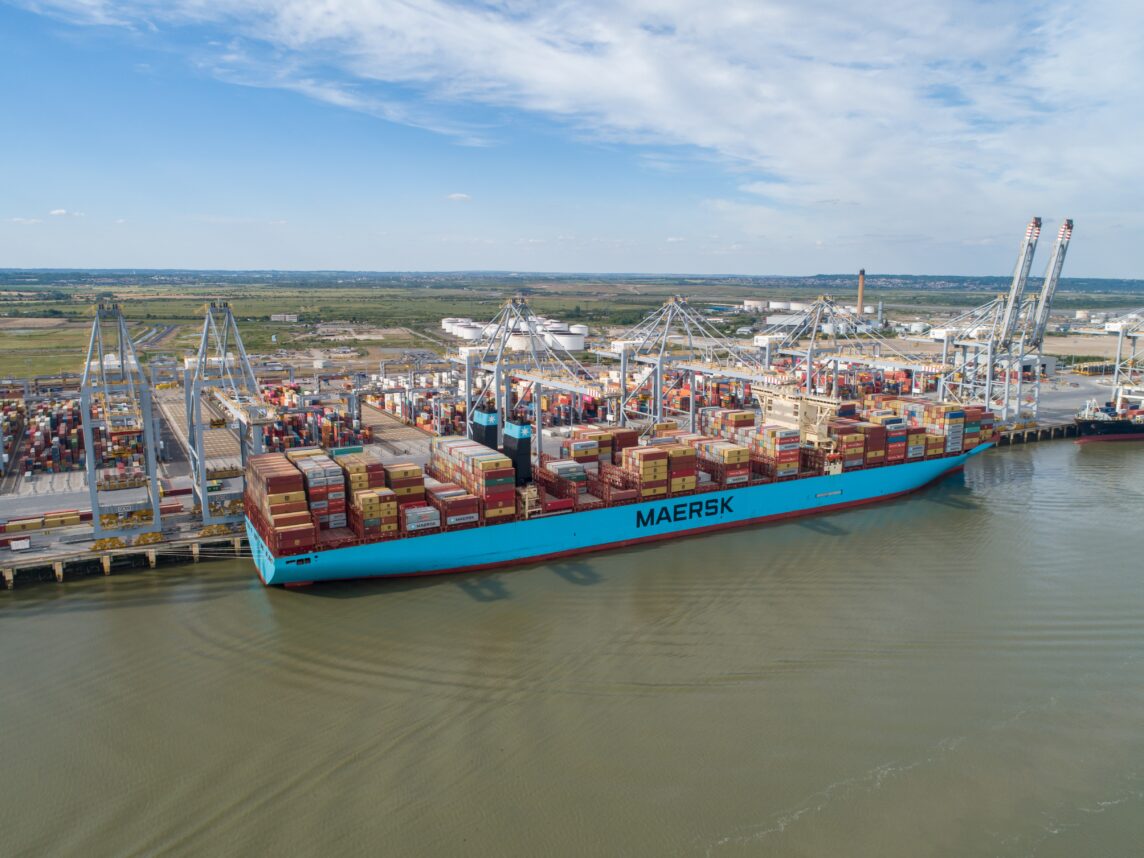 Shipping container via sea freight by Milky Way Logistics