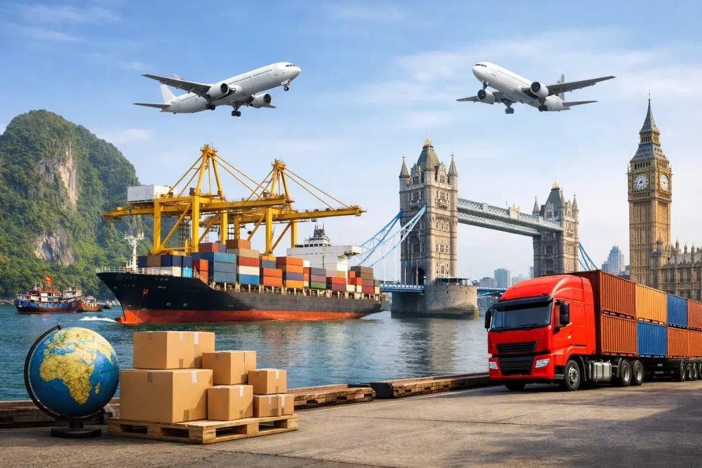 Direct Service for Shipping from Vietnam to UK